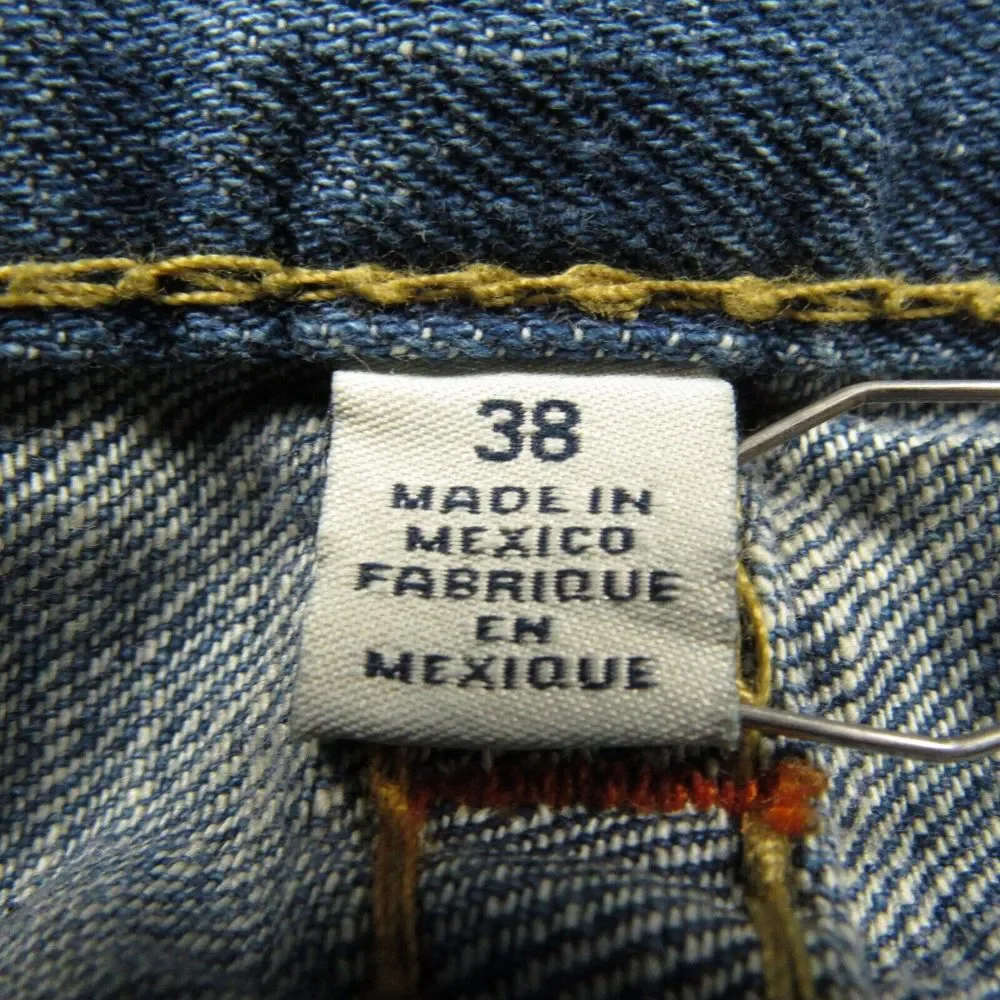 True‎ Religion Jeans Men 38x32 Skinny Denim Flap Pocket Y2k CXLM Dragonfish